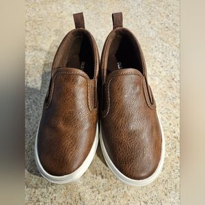 Faux-Leather Slip-On Sneakers for Toddler Boy